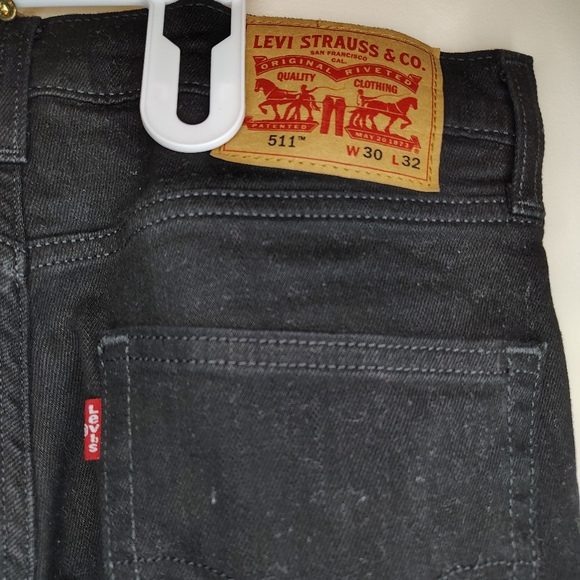 Levi's Black Skinny Jeans Sleek Fit - Picture 4 of 6